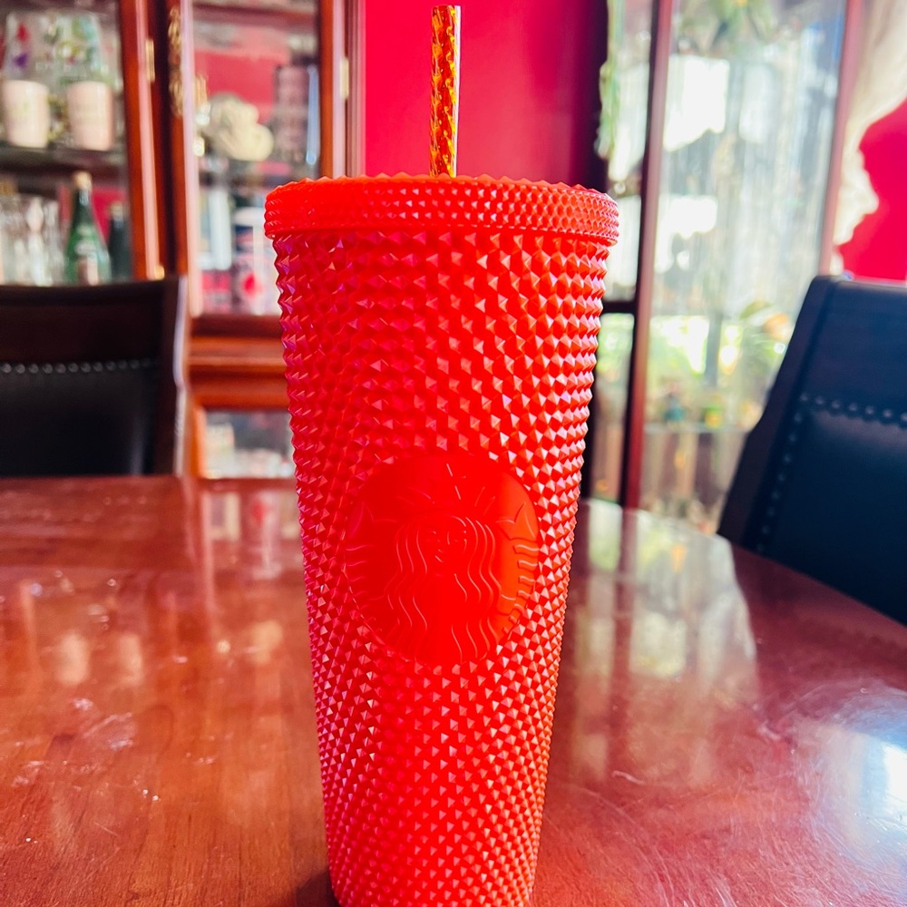 Starbucks Studded 24oz Orange tumbler. $20